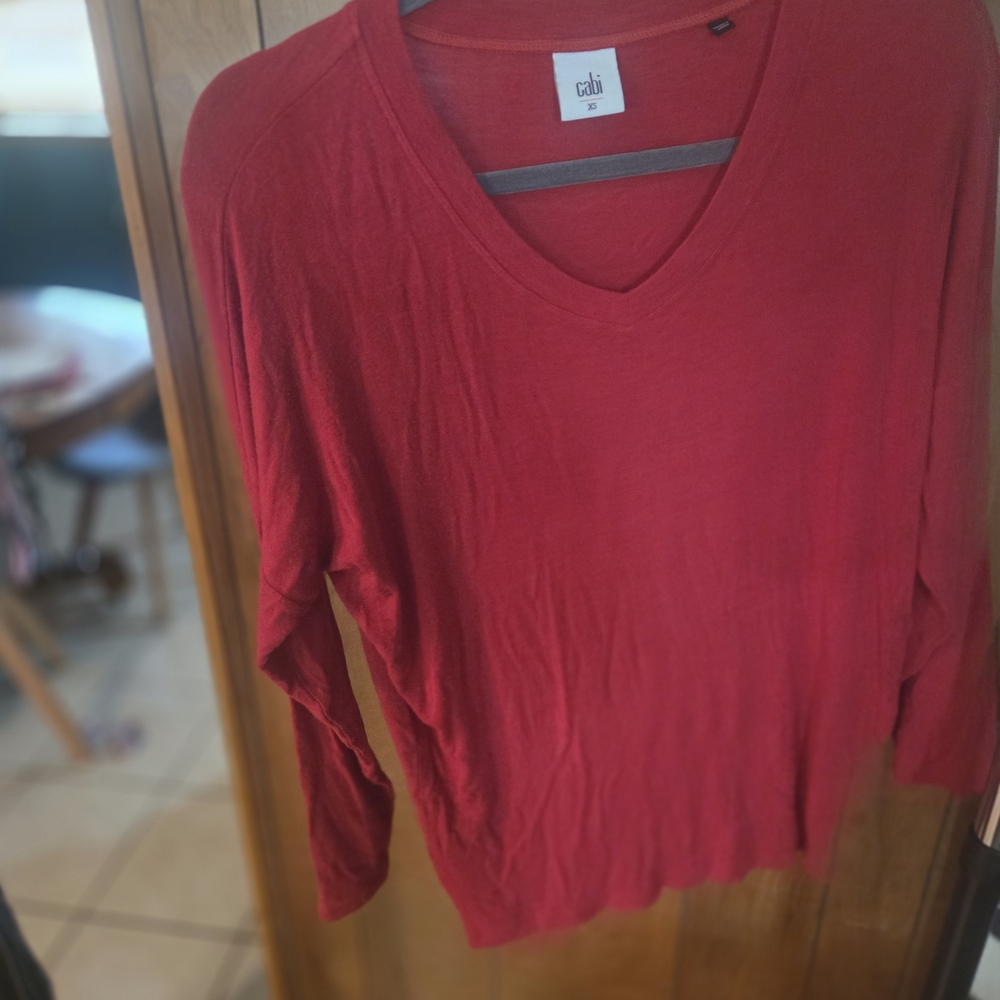 CAbi Scarlet V-Neck Top